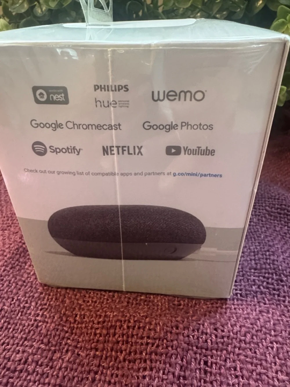 Google Home Mini Smart Speaker - Charcoal Black